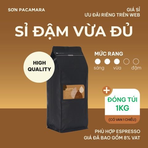 (Sỉ Giá Tốt) Combo 3Kg Cà Phê Đậm vừa Đủ, Gói 1kg, Xay Theo Yêu Cầu