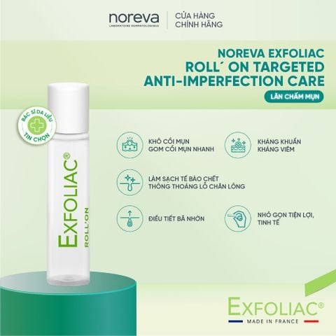  NOREVA EXFOLIAC ROLL'ON – CHẤM MỤN CHUYÊN SÂU, GIẢM MỤN 