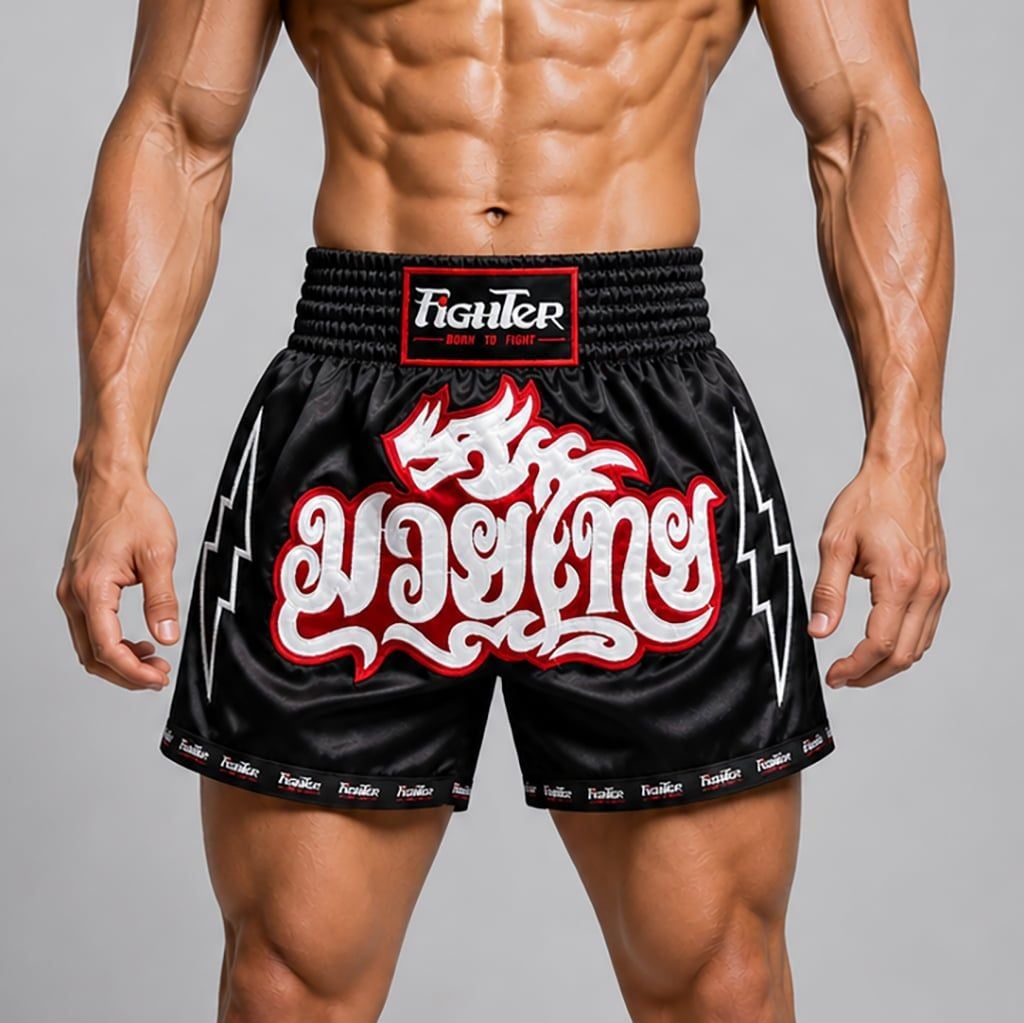 Quần Muay Fighter QMF-U08 (Flash: Trắng, Đen, Xanh, Đỏ, Vàng)