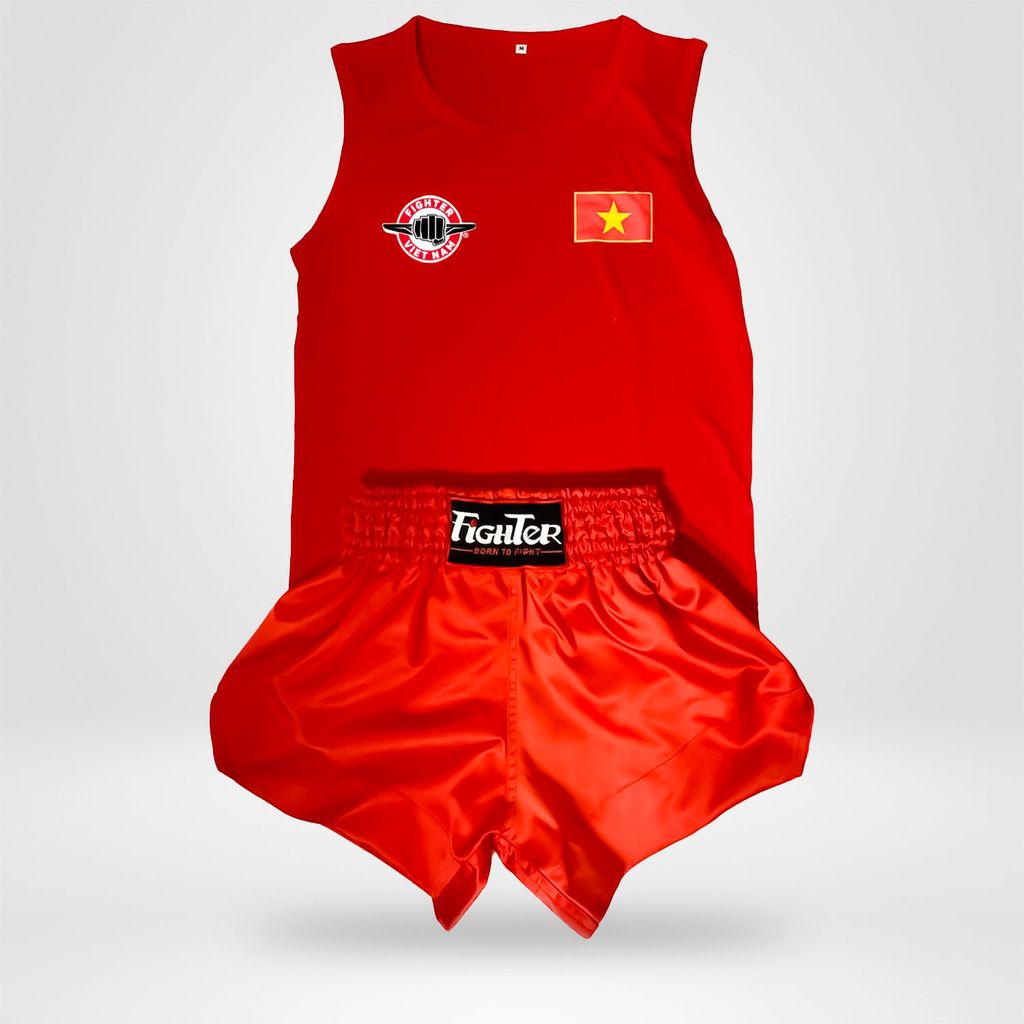 Quần Áo Võ Cổ Truyền Fighter - Xanh, Đỏ
