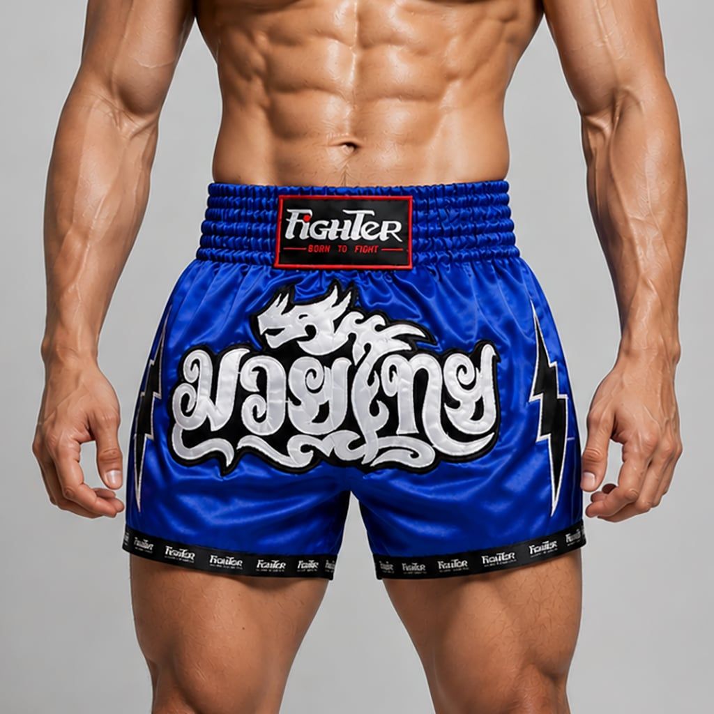 Quần Muay Fighter QMF-U08 (Flash: Trắng, Đen, Xanh, Đỏ, Vàng)