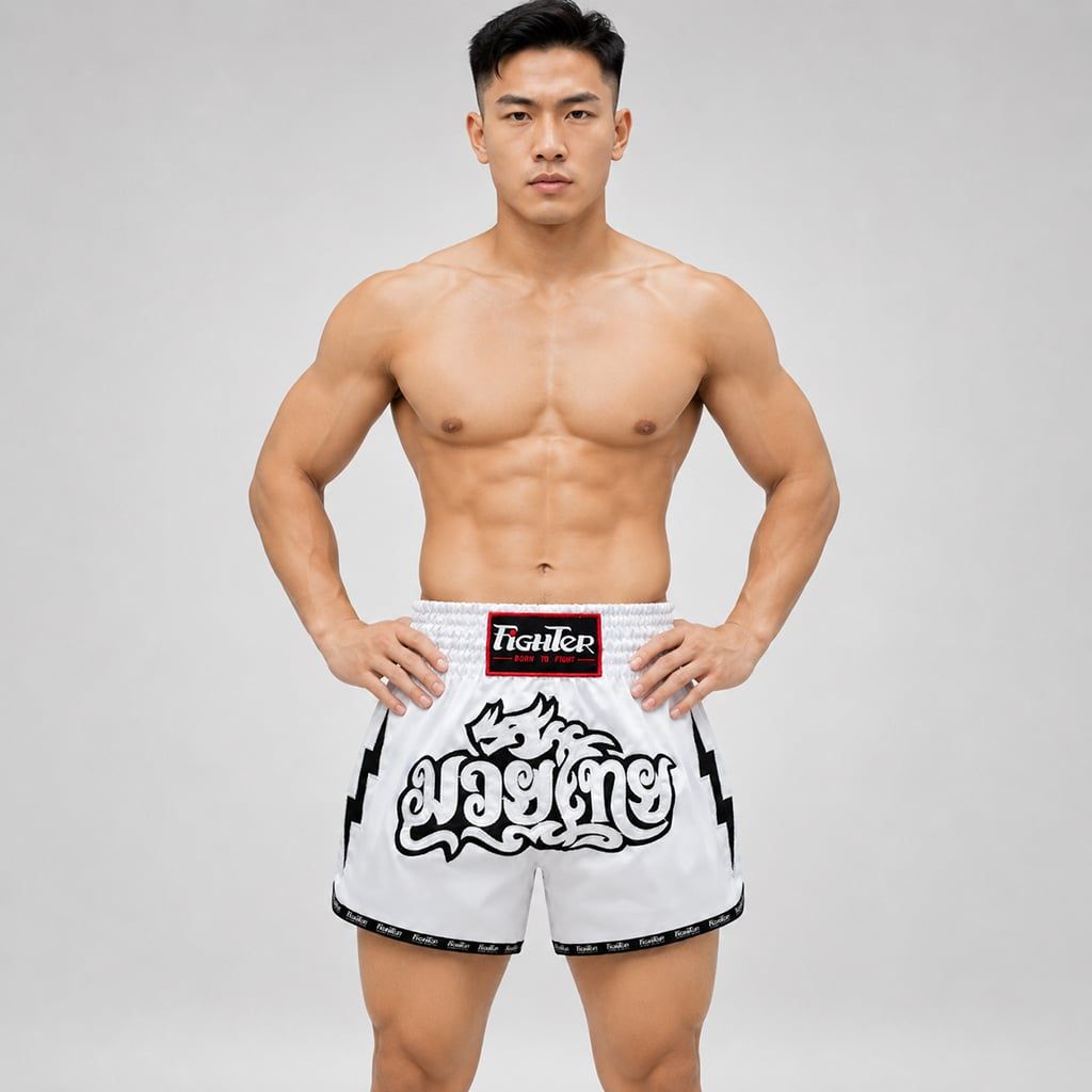 Quần Muay Fighter QMF-U08 (Flash: Trắng, Đen, Xanh, Đỏ, Vàng)