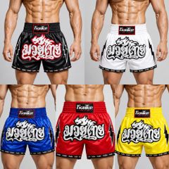 Quần Muay Fighter QMF-U08 (Flash: Trắng, Đen, Xanh, Đỏ, Vàng)