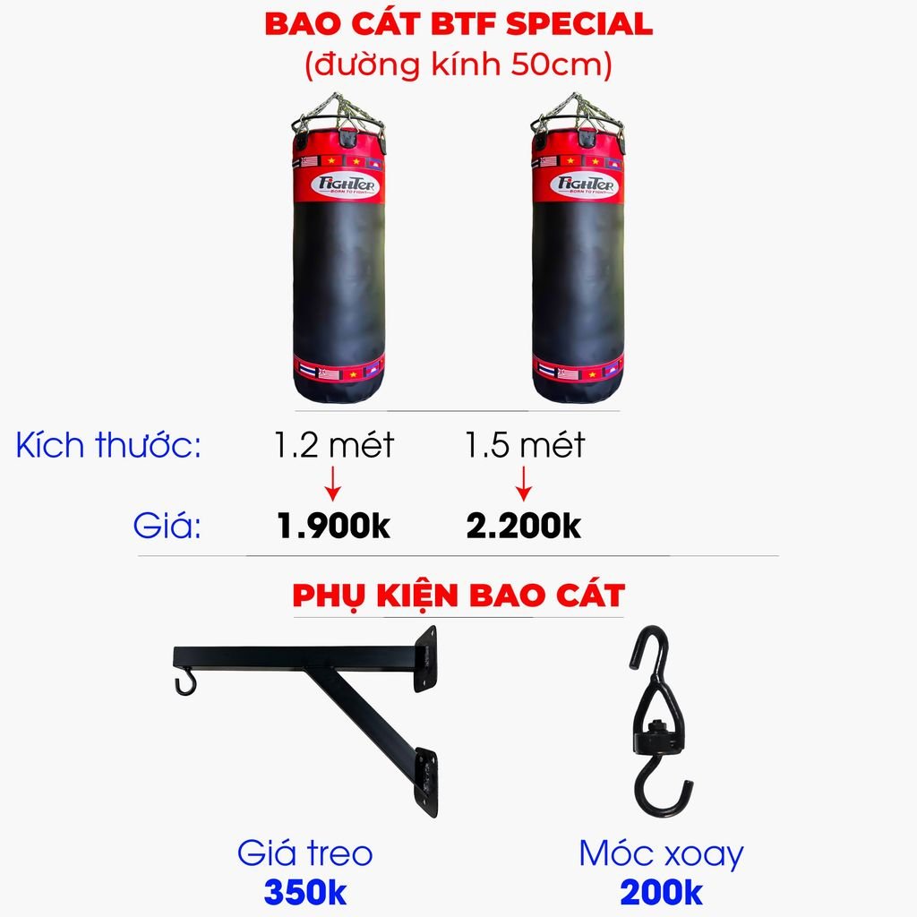 Bao Cát Fighter BTF Special đường kính 40cm & 50cm