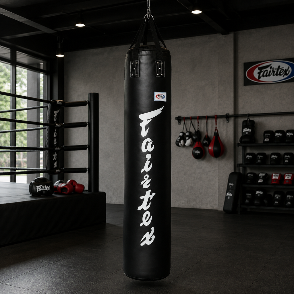 Bao Cát Fairtex VN đường kính 36cm, 1.5 mét - 1.8 mét (đen, vàng)