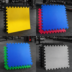 Thảm Xốp EVA Tập Võ Fighter: Dày 10mm, 20mm, 26mm, 30mm x 1 mét vuông (Xanh-Đỏ, Vàng-Đen, Đen-Xám, Màu tự chọn...)