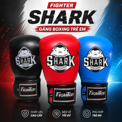 Găng Fighter Shark Trẻ Em - Xanh, Đỏ, Đen