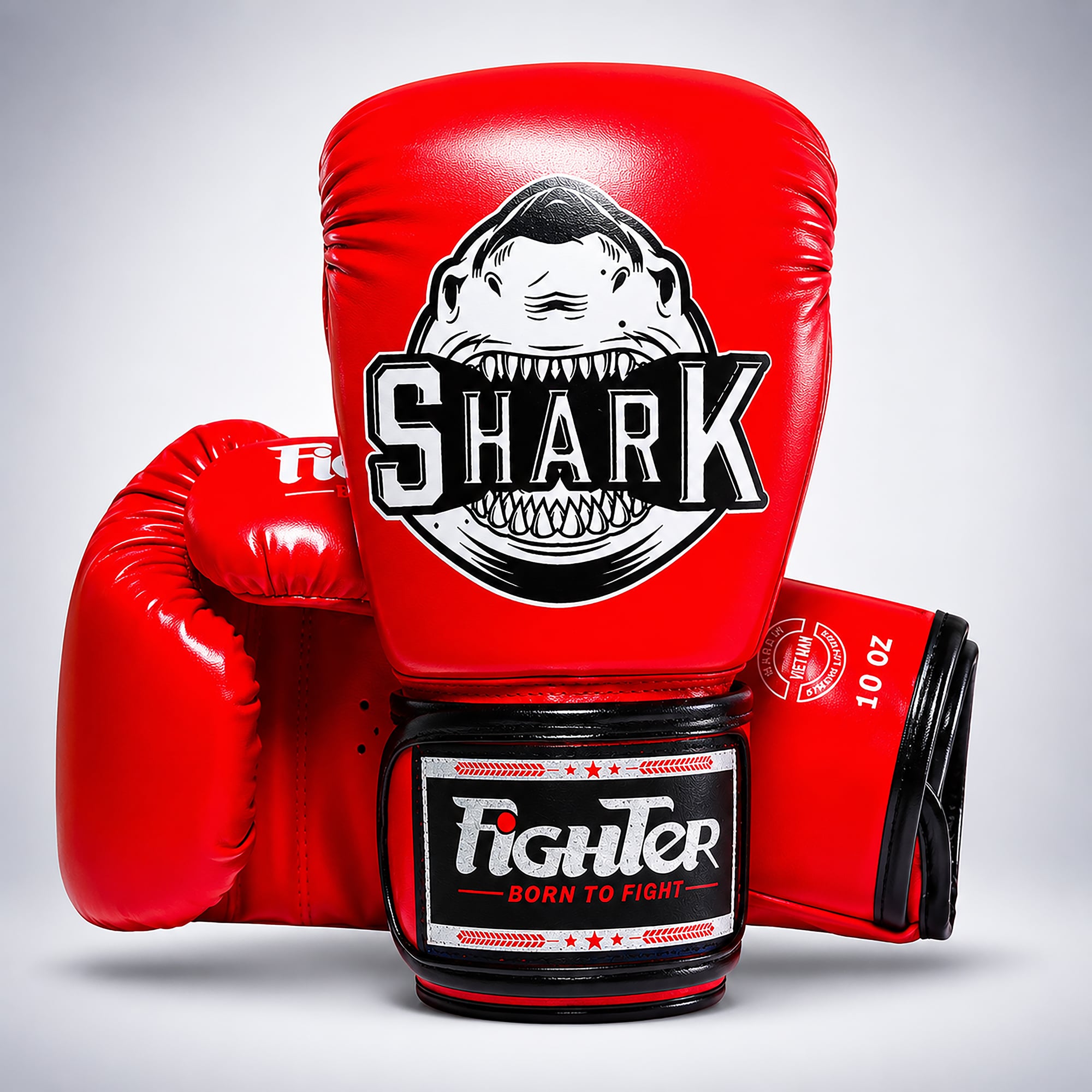 Găng Fighter Shark - Xanh, Đỏ, Đen