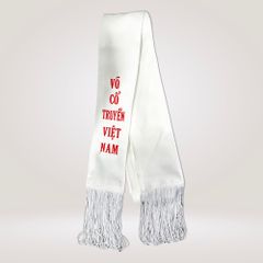 Đai Trắng Võ Sư Có Tua - Thêu Võ Cổ Truyền Việt Nam