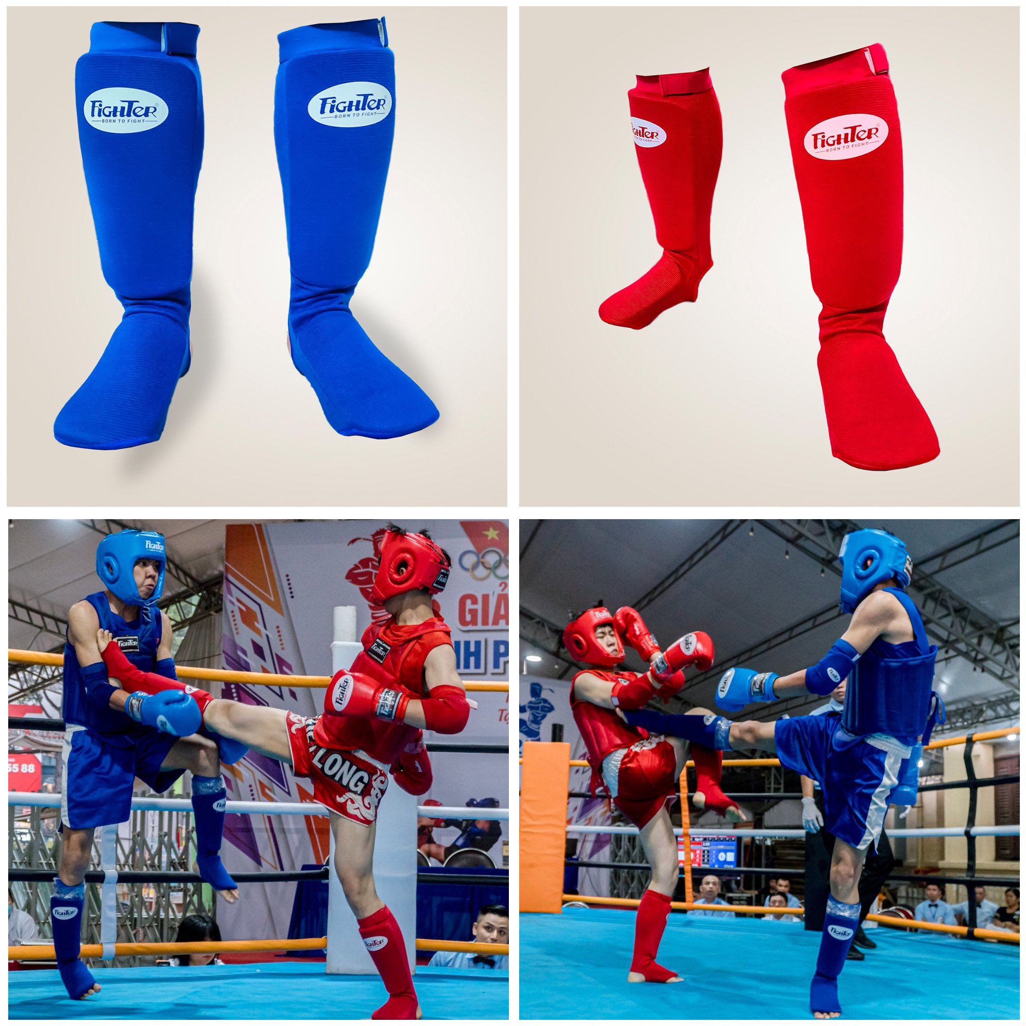 Giáp Chân Thi Đấu Muay Fighter