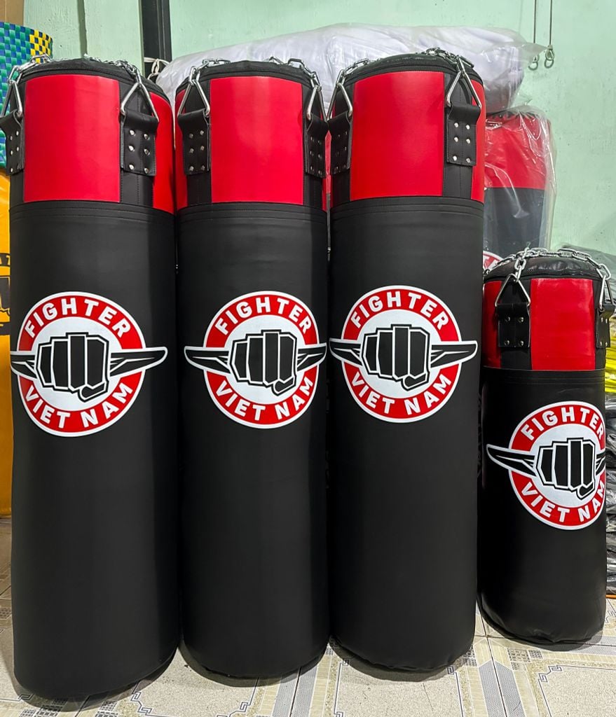 Bao Cát Fighter PT 0.8 mét, 1.0 mét, 1.2 mét | Đỏ - Đen