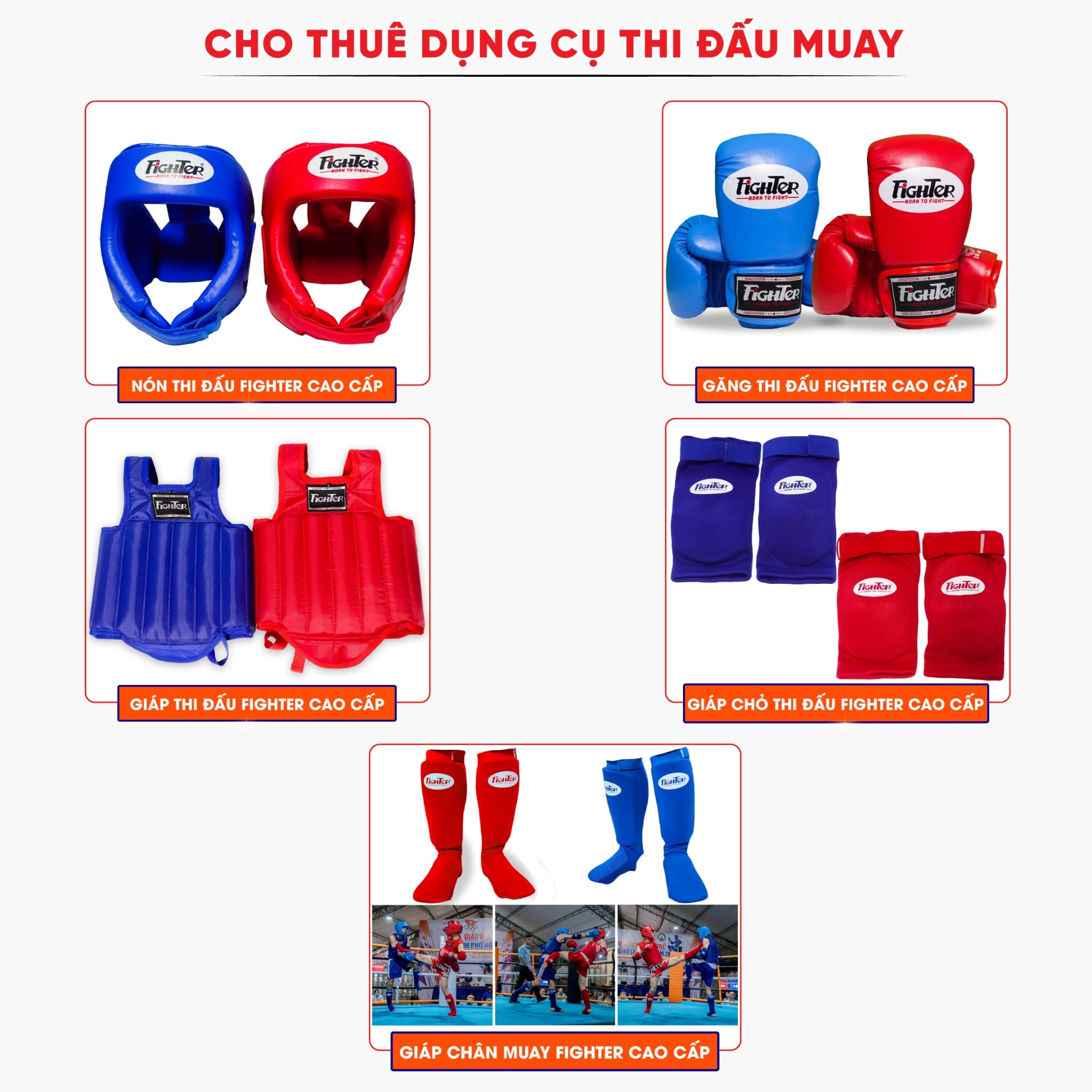 Cho Thuê Dụng Cụ Thi Đấu Muay