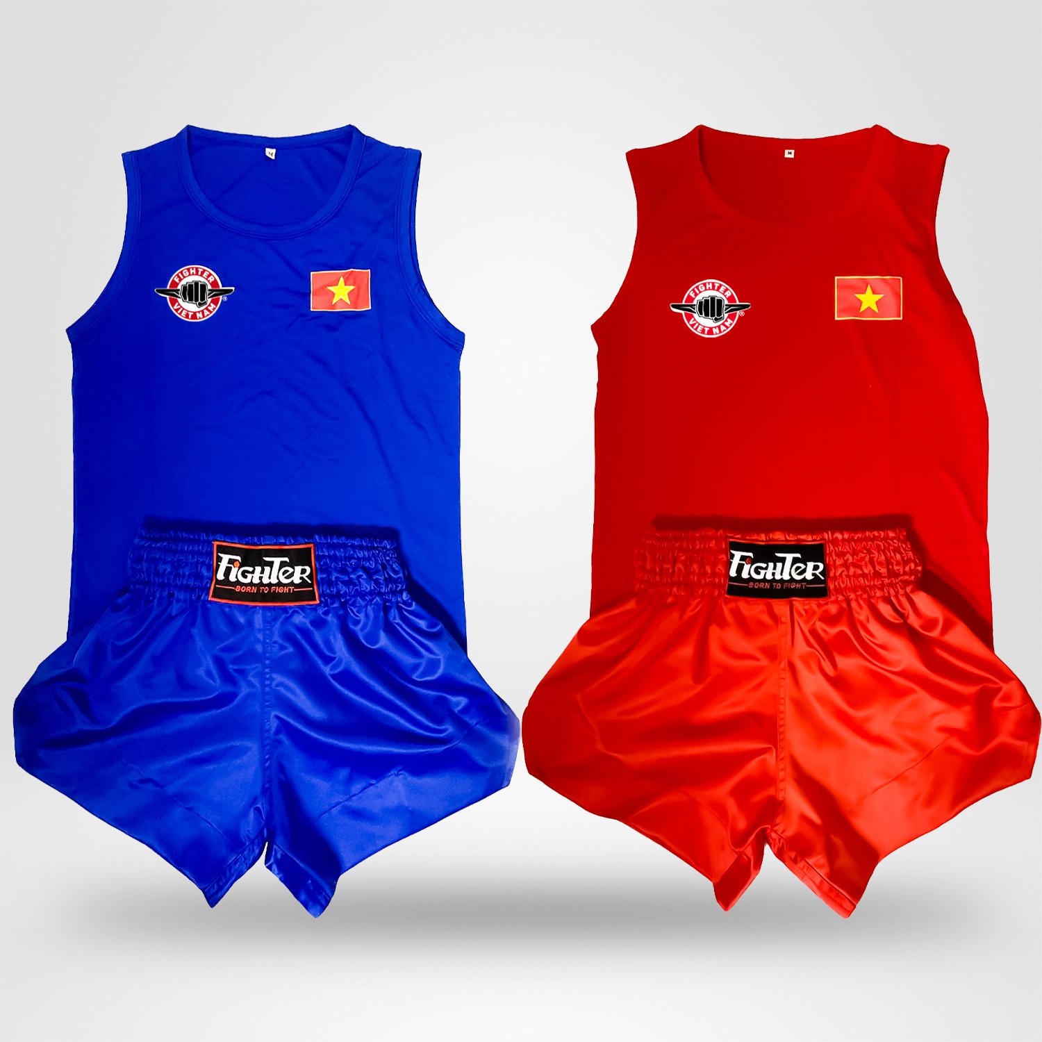 Quần Áo Võ Cổ Truyền Fighter - Xanh, Đỏ