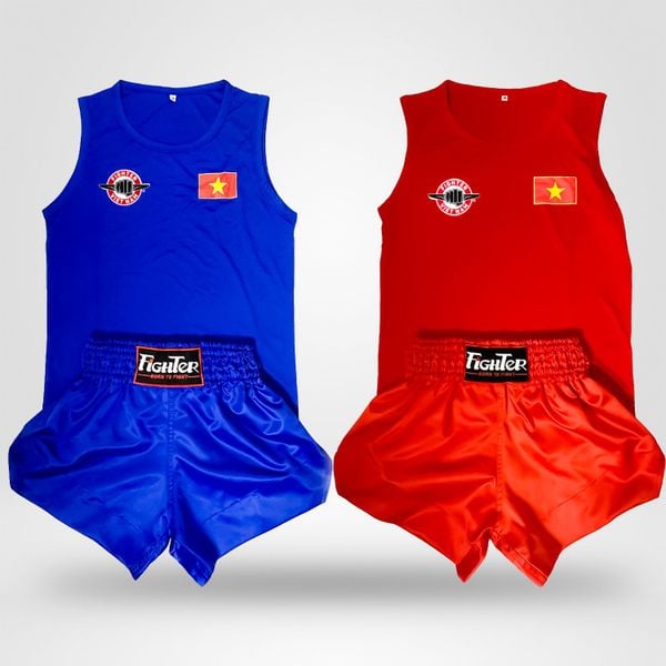 Quần Áo Võ Cổ Truyền Fighter - Xanh, Đỏ