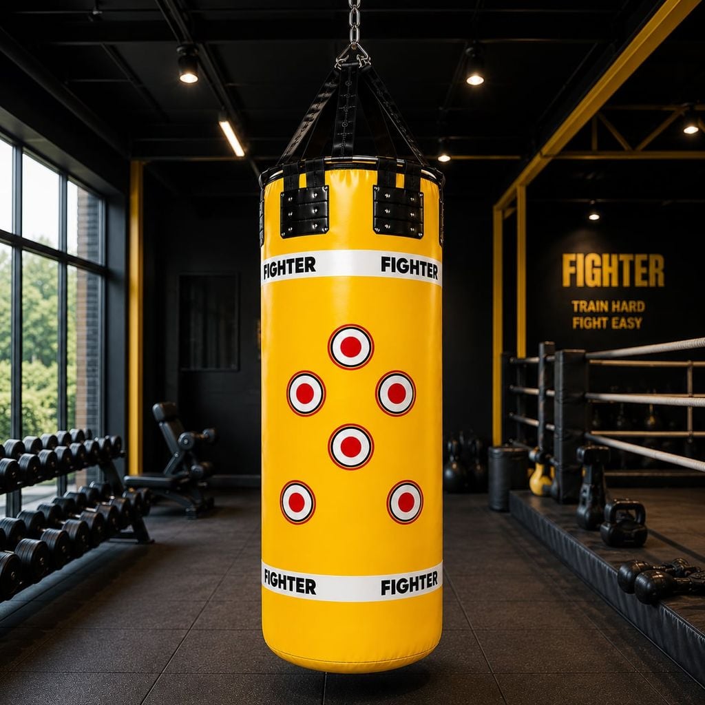Bao cát Fighter P6, đường kính 0.5 mét (vàng, đen)