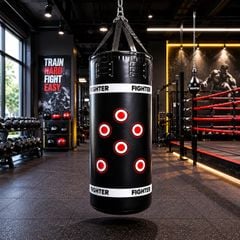 Bao cát Fighter P6, đường kính 0.5 mét (vàng, đen)