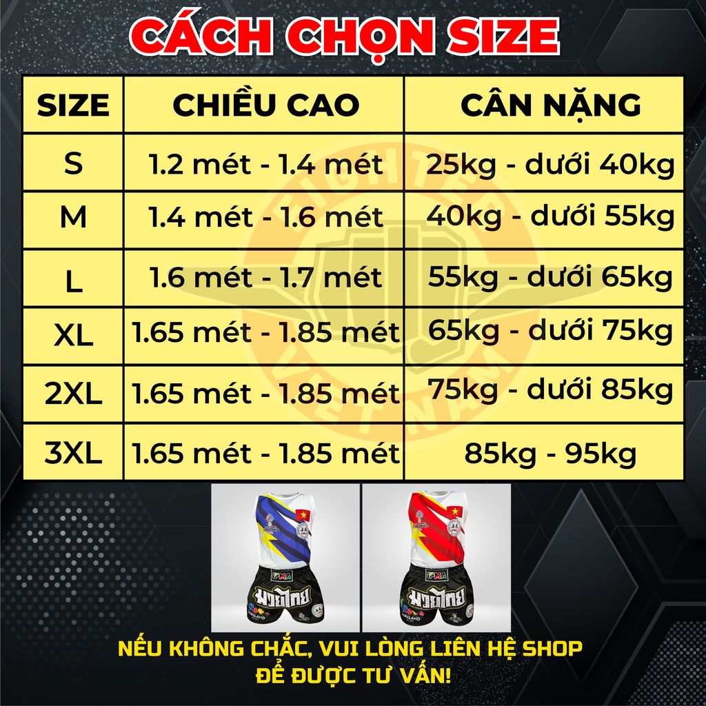 Quần Áo Muay Fighter IFMA - SEA Games 33 Thái Lan 2025