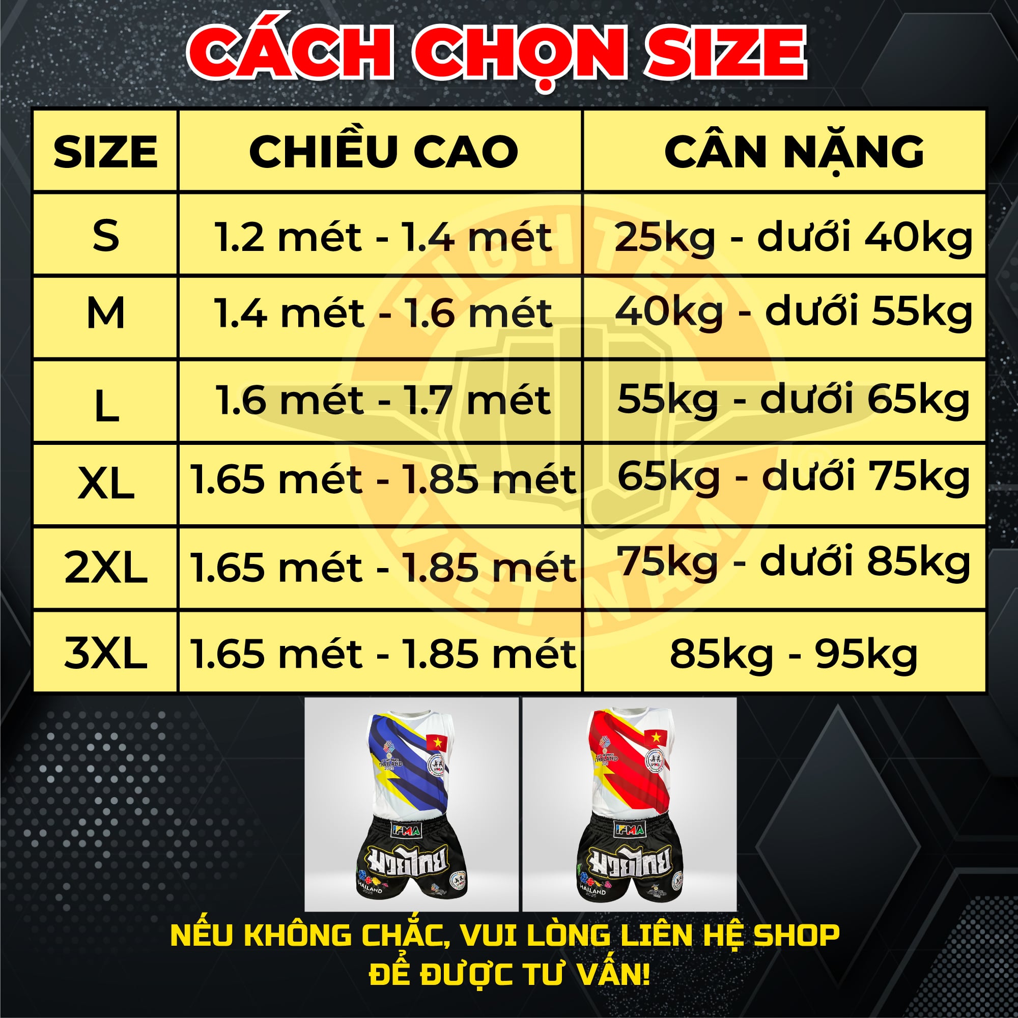 Quần Muay Fighter IFMA - SEA Games 33 Thái Lan 2025