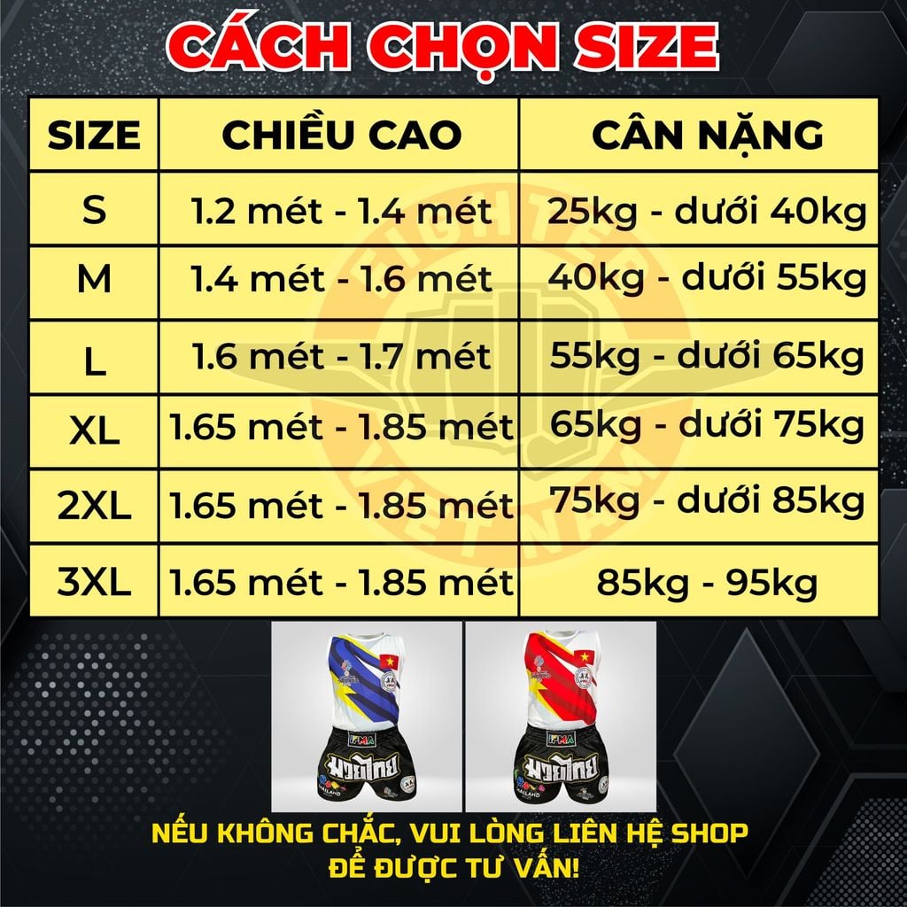 Quần Muay Fighter IFMA - SEA Games 33 Thái Lan 2025