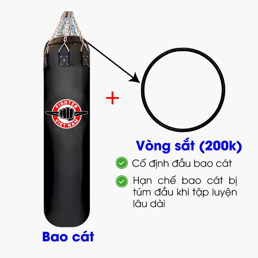 Bao Cát Fighter Cao Cấp, đường kính 40cm (1.2m, 1.5m, 1.7m)