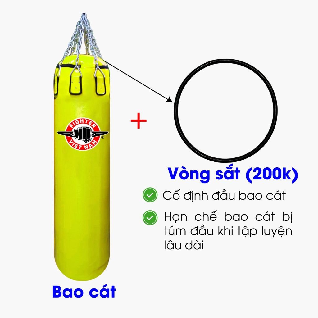 Bao Cát Fighter Cao Cấp, đường kính 40cm (1.2m, 1.5m, 1.7m)
