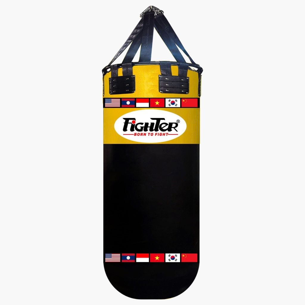 Bao cát Fighter R50, đường kính 0.5 mét (đen, đỏ, vàng)