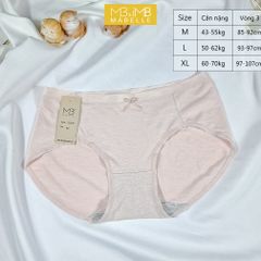 Quần Lót Nữ Cotton Kháng Khuẩn MB 8206  Cotton Sạch Chống Hằn, Không Ren