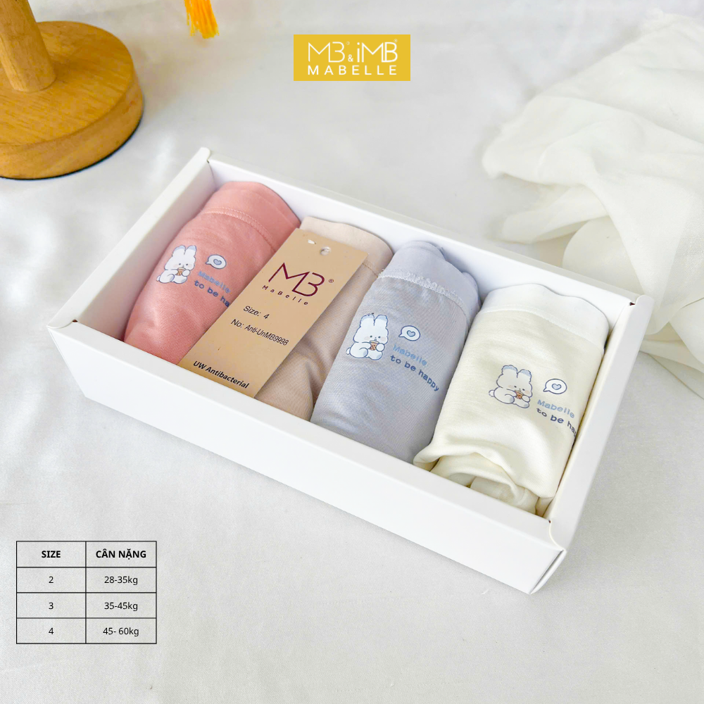 Quần Lót Học Sinh MB 9998  Cotton Mềm Mại, Thấm Hút, Khử Mùi