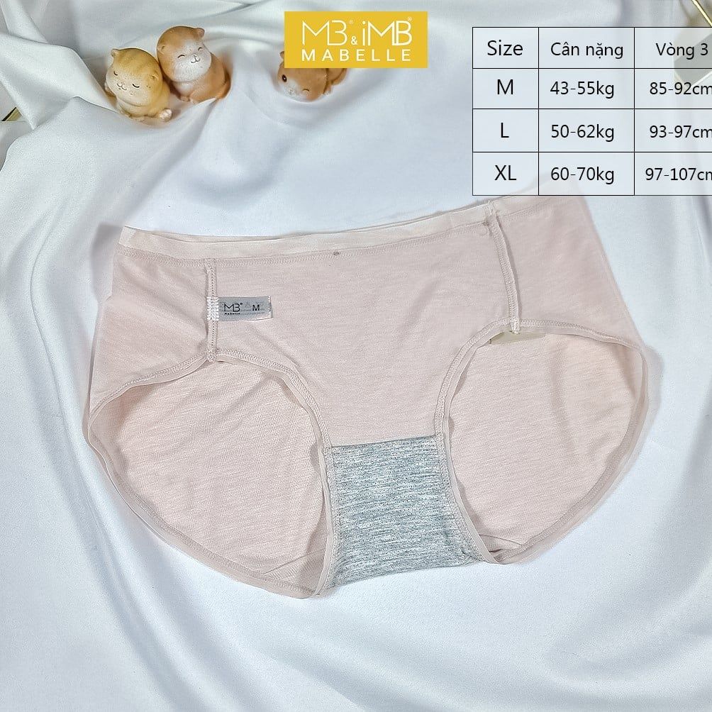 Quần Lót Nữ Cotton Kháng Khuẩn MB 8206  Cotton Sạch Chống Hằn, Không Ren