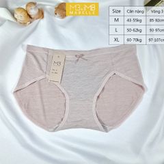 Quần Lót Nữ Cotton Kháng Khuẩn MB 8206  Cotton Sạch Chống Hằn, Không Ren