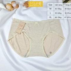 Quần Lót Nữ Cotton Kháng Khuẩn MB 8206  Cotton Sạch Chống Hằn, Không Ren