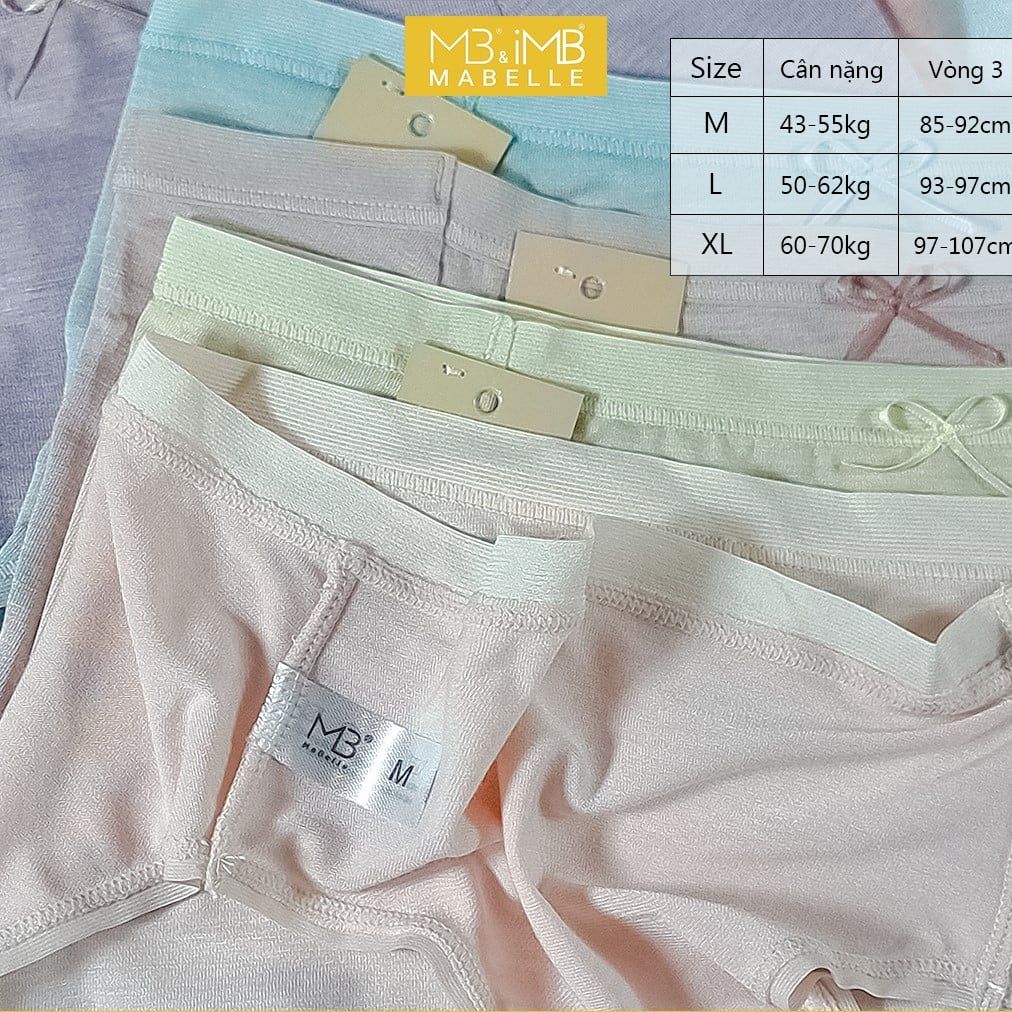 Quần Lót Nữ Cotton Kháng Khuẩn MB 8206  Cotton Sạch Chống Hằn, Không Ren
