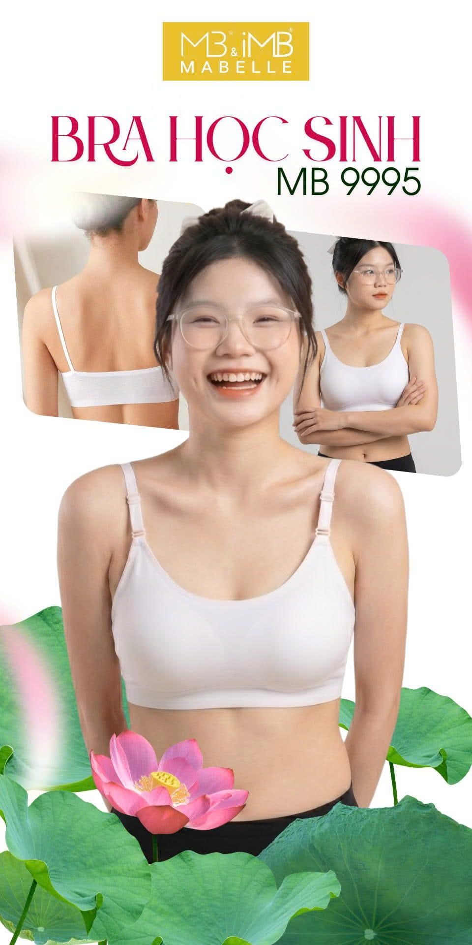 Áo lót học sinh MB 9995, tàng hình, vải băng lạnh điều hoà, mút liền