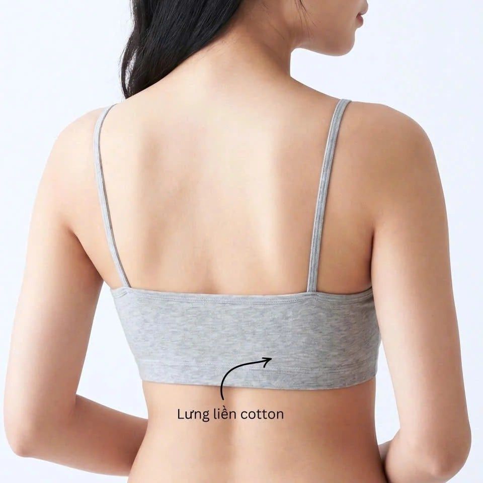 Bra Học Sinh 9935 Mút Liền – Áo Lá Tuổi Dậy Thì Mát Nhẹ, Không Gọng