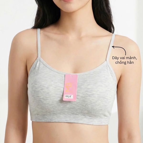 Bra Học Sinh 9935 Mút Liền – Áo Lá Tuổi Dậy Thì Mát Nhẹ, Không Gọng