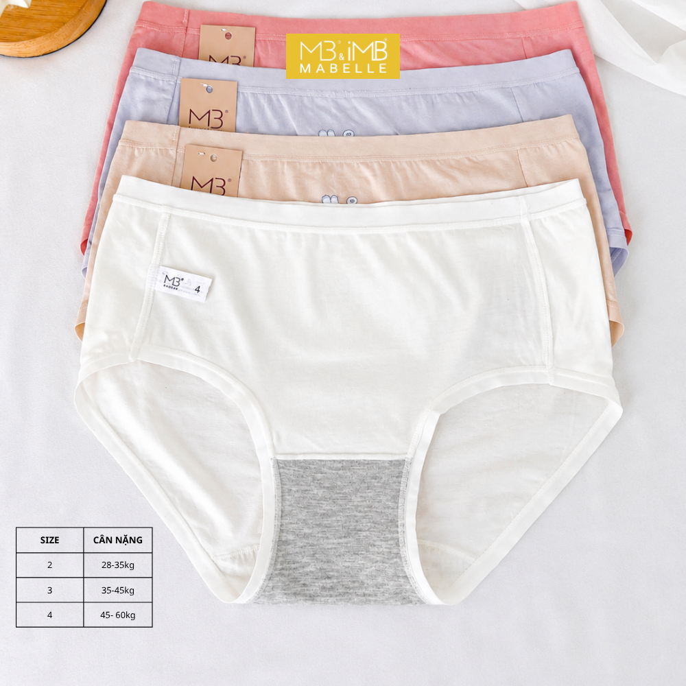 Quần Lót Học Sinh MB 9998  Cotton Mềm Mại, Thấm Hút, Khử Mùi