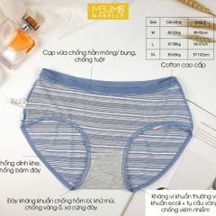Quần Lót Nữ MB 8796 | Cotton Kháng Khuẩn, Chống Hằn, Cạp Vừa