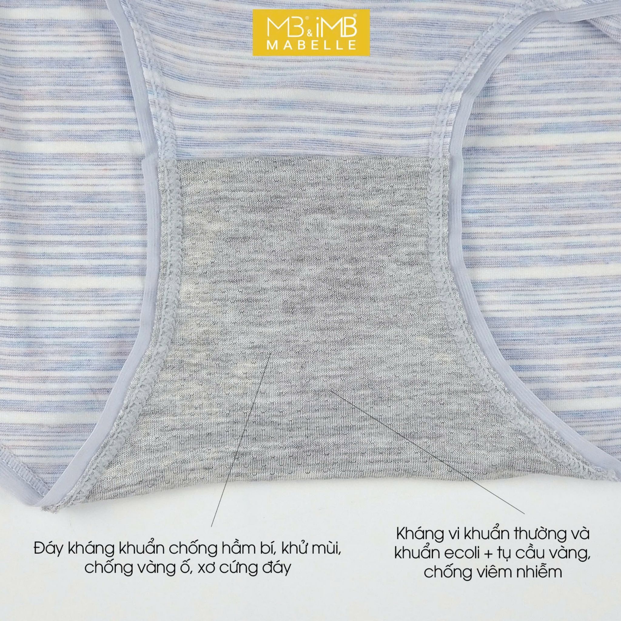 Quần Lót Nữ MB 8796 | Cotton Kháng Khuẩn, Chống Hằn, Cạp Vừa
