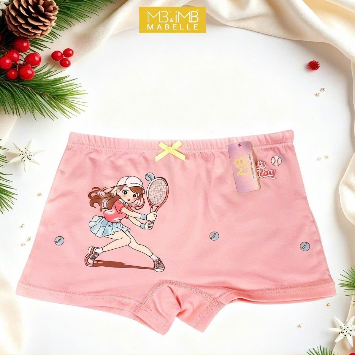 Quần Lót Bé Gái 9966 Cotton Sạch An Toàn – Quần Chip Học Sinh Chống Hằn, Chống Tuột, Co Giãn Êm Mềm