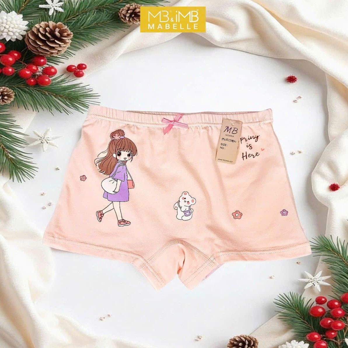 Quần Lót Bé Gái 9966 Cotton Sạch An Toàn – Quần Chip Học Sinh Chống Hằn, Chống Tuột, Co Giãn Êm Mềm