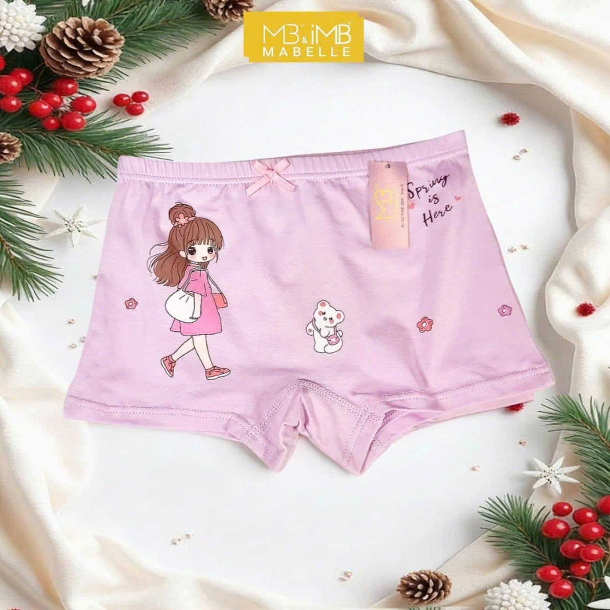 Quần Lót Bé Gái 9966 Cotton Sạch An Toàn – Quần Chip Học Sinh Chống Hằn, Chống Tuột, Co Giãn Êm Mềm