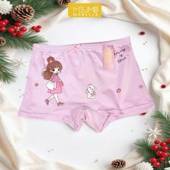 Quần Lót Bé Gái 9966 Cotton Sạch An Toàn – Quần Chip Học Sinh Chống Hằn, Chống Tuột, Co Giãn Êm Mềm