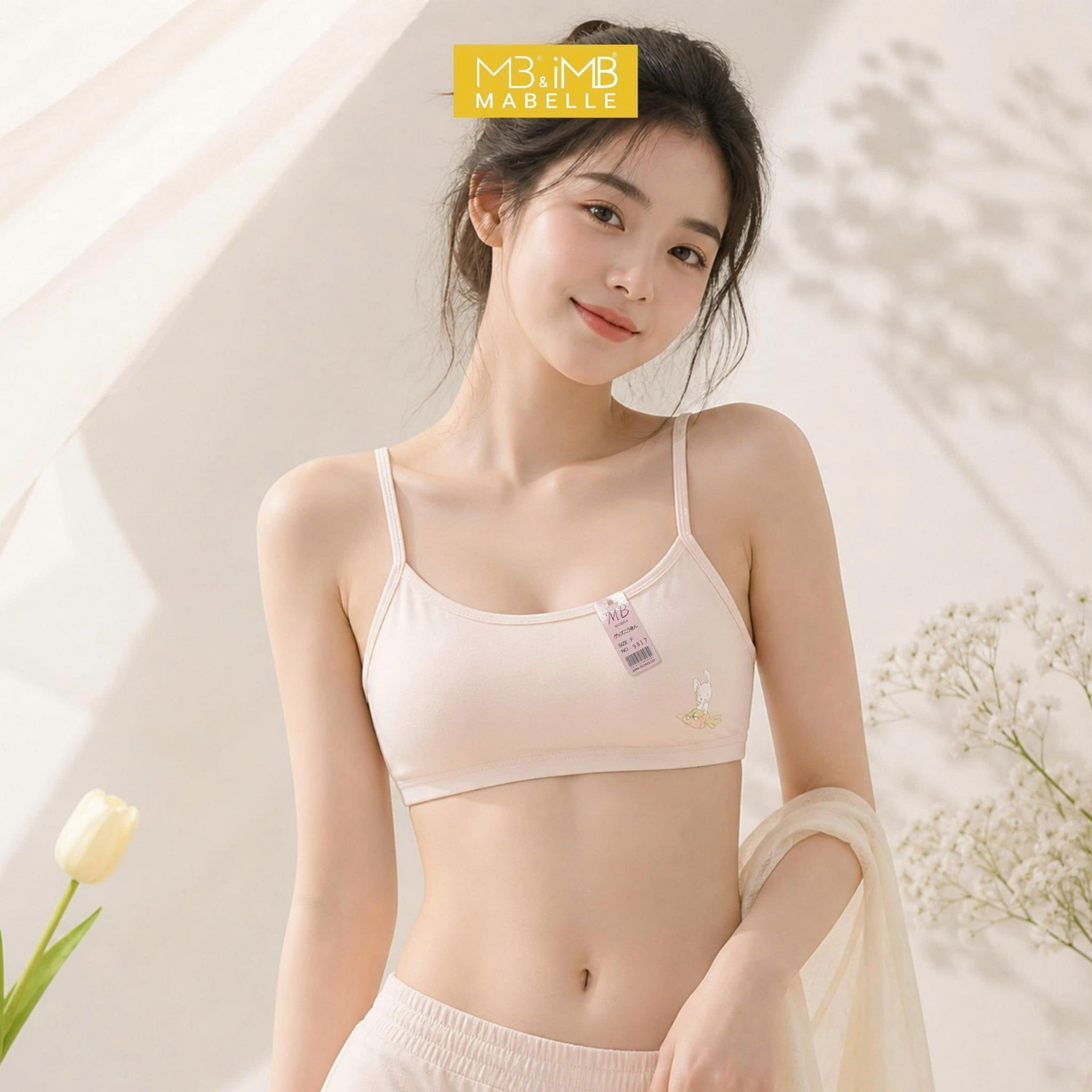 Áo Bra Học Sinh MB 9817  Lưng Lưới Thoáng Mát, Cotton Cao Cấp Cho Tuổi Teen
