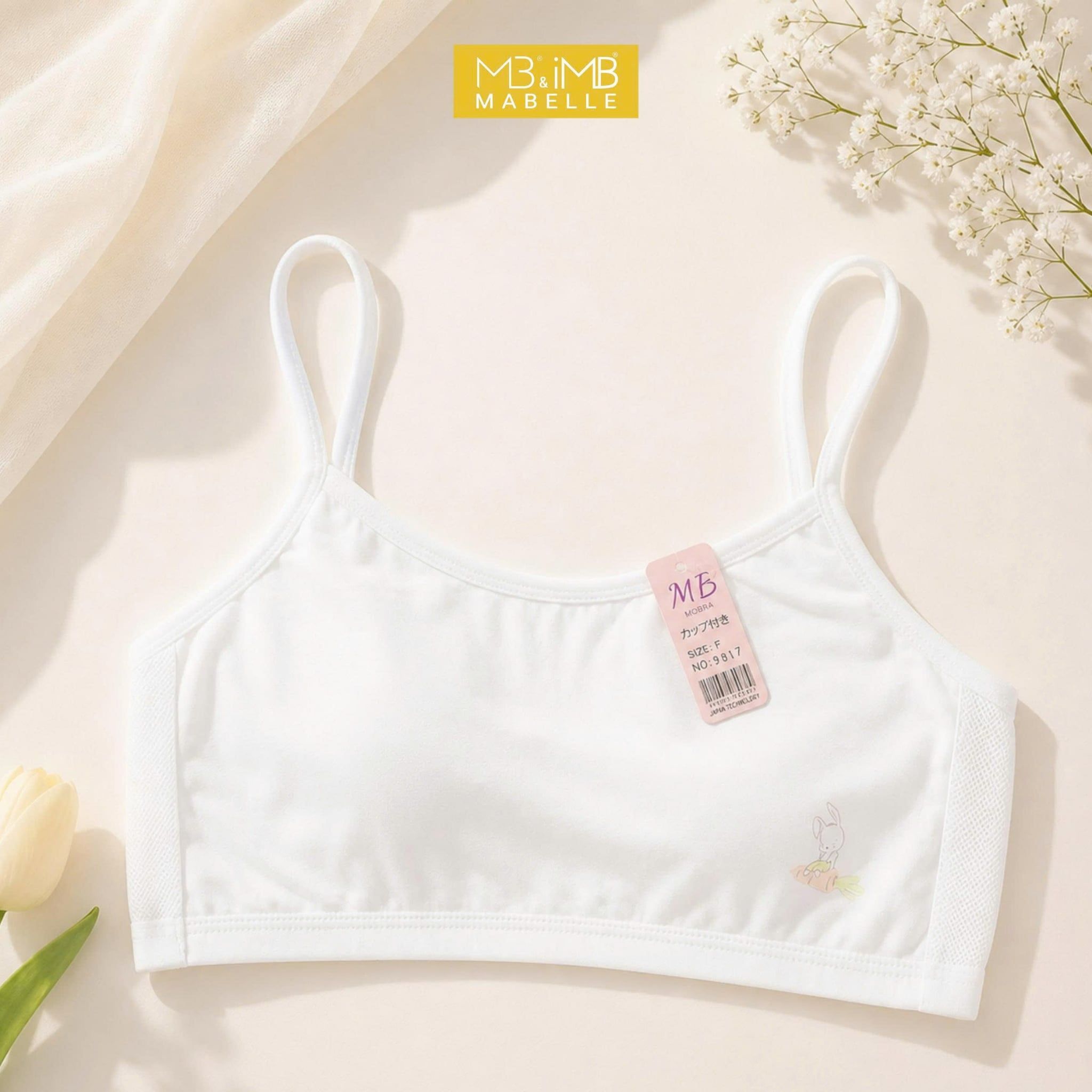 Áo Bra Học Sinh MB 9817  Lưng Lưới Thoáng Mát, Cotton Cao Cấp Cho Tuổi Teen