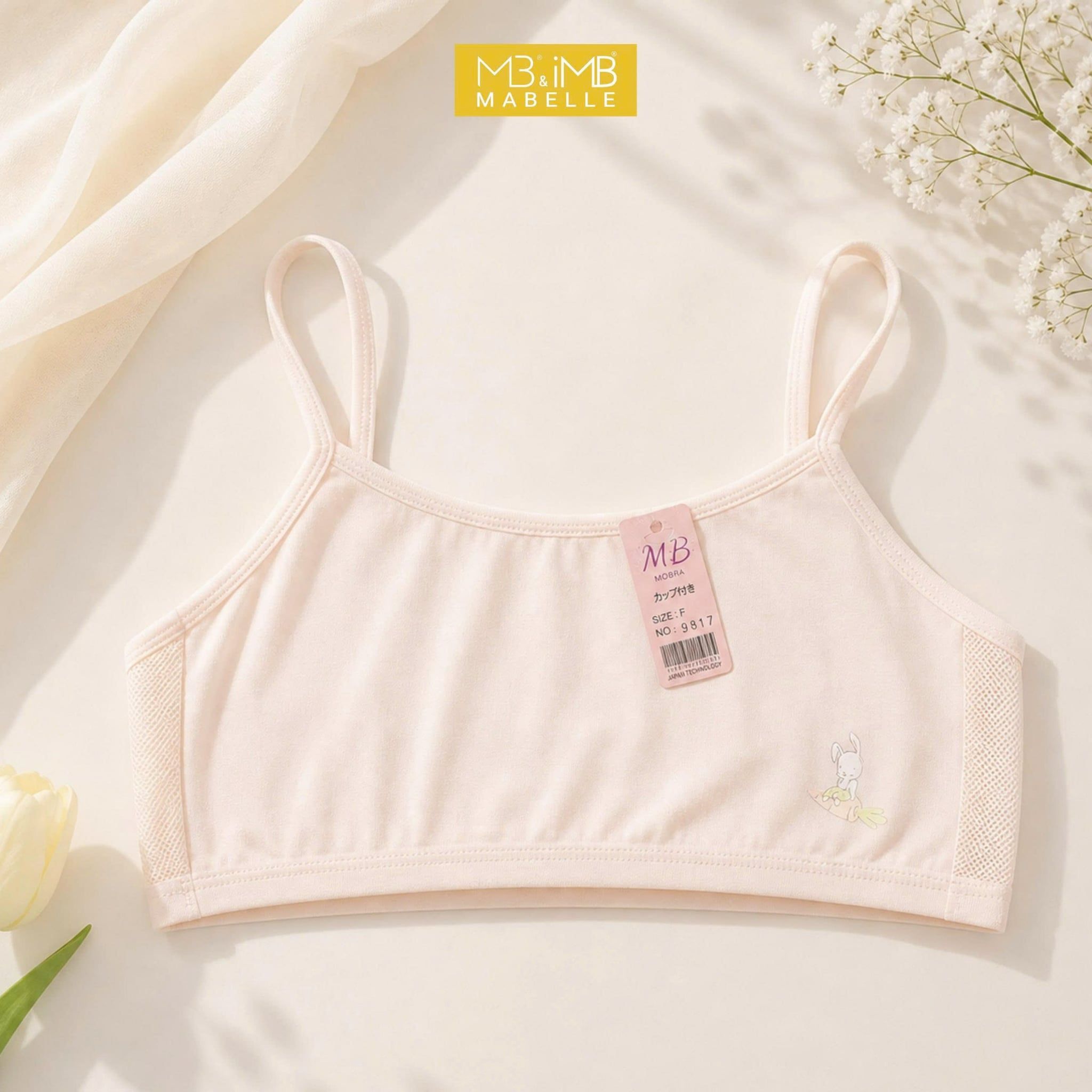 Áo Bra Học Sinh MB 9817  Lưng Lưới Thoáng Mát, Cotton Cao Cấp Cho Tuổi Teen