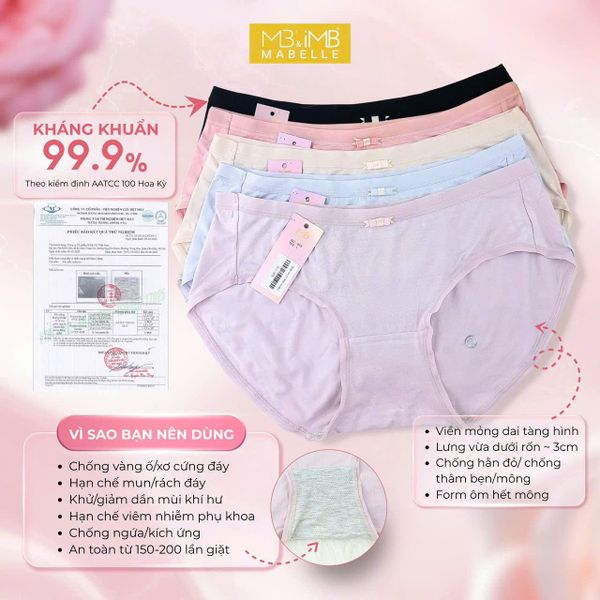 Quần Lót Nữ Kháng Khuẩn i859 Cạp Vừa Hiện Đại, Chống Hằn, Êm Nhẹ Cả Ngày