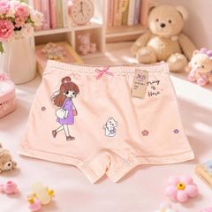 Quần Lót Bé Gái 9966 Cotton Sạch An Toàn – Quần Chip Học Sinh Chống Hằn, Chống Tuột, Co Giãn Êm Mềm