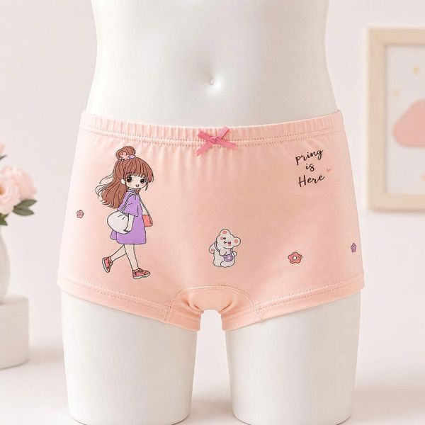 Quần Lót Bé Gái 9966 Cotton Sạch An Toàn – Quần Chip Học Sinh Chống Hằn, Chống Tuột, Co Giãn Êm Mềm