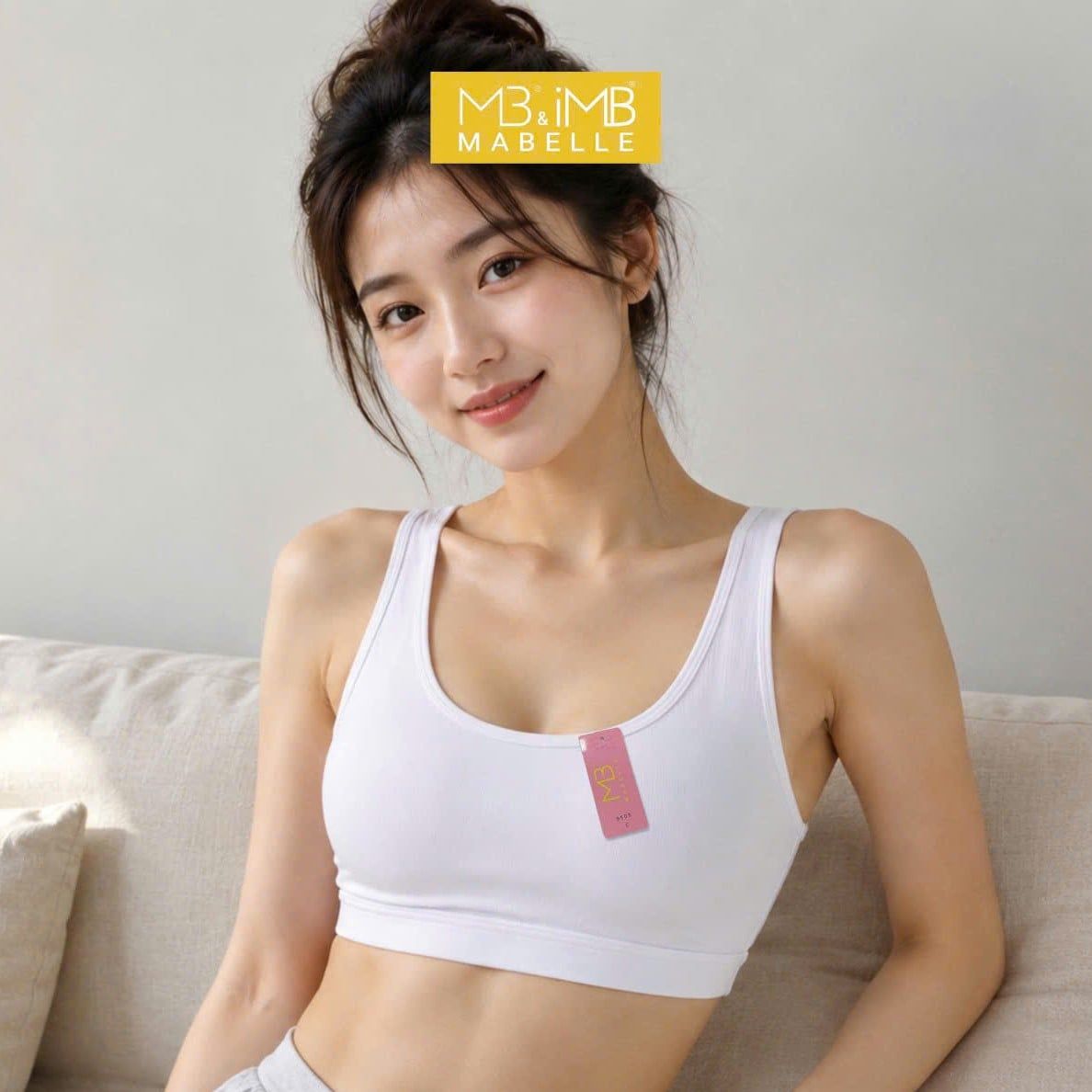 Áo Bra Học Sinh MB N9508 | Áo Lót Cài Sau Cotton Cao Cấp, Mút Liền Chống Xô