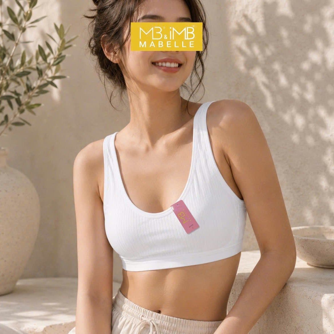 Áo Bra Học Sinh MB N9508 | Áo Lót Cài Sau Cotton Cao Cấp, Mút Liền Chống Xô